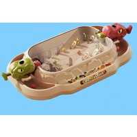 Parent-Child Vegetable Pinball Launcher Kids Desktop Mecha Battle Toy Family Party Interactive Game Prop