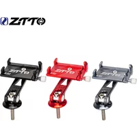 ZTTO Phone Holder Aluminum Alloy Universal Bike Smartphone Holder Bicycle Fork Star Nut Stem Top Mount For Cycling Accessories