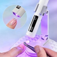 Mini handheld nail lamp, portable nail dryer, nail salon tools, gel nail lamp, LED digital nail lamp, nail drying lamp