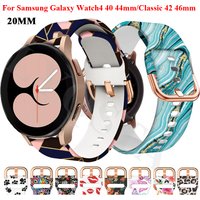 20mm Replacement Straps Correa For Samsung Galaxy Watch 5 Pro/7/6 4 44 40mm Classic 46 42 47 43mm FE Silicone Watchband Bracelet
