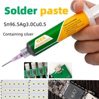 KEK Solder Paste Silver-containing 3% Sn96.5Ag3.0Cu0.5 Needle Tube Type Silver-containing Solder Melting Point 217
