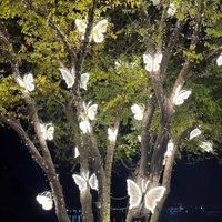 Butterfly Lights 1pcs LED Outdoor Decorations Simulation Dynamic Static Butterfly Lights Holiday Party Home Christmas