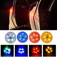 2/4/6/8pcs Car Door Warning Lights Safety Strobe Door LED Light Signal Flash Lamps Universal For Auto Decoration Lamp Car Goods
