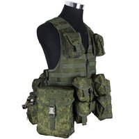 Russia 6sh117 Tactical Vest Hunting EMR MOLLE Bag Set Magazine Pouch MP443 Holster VOG5