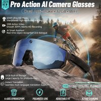 AliExpress GUHUAVMI 2026 New AI smart shooting&recording glasses with 800W camera, HD anti-shake bicycle riding shooting artifact, windproof goggles