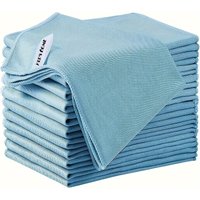20pcs Polyester Glass Cleaning Cloth,Lint Free Quickly Clean Window, Glasses,Windshields, Mirrors, and Stainless Steel,Kitchen