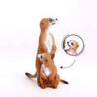 Realistic Meerkat Model Figurine Solid Animal Statue Desktop Home Decor Gift