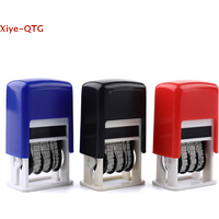 Hot! DIY Handle Account Date Stamps Stamping Mud Set Mini Self-Inking Stamps For Office Escolar Supplies Emboss