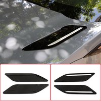 1 Pair For Land Rover Range Rover Evoque 2020-22 ABS Glossy Black Car Hood Air Vent Outlet Wing Cover Trim Exterior Accessories