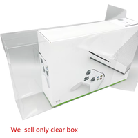 Clear Transparent Box For XBOX One S Console Collection Display Storage Cover Case PET Protector Box