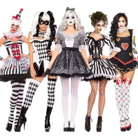 Halloween Cosplay Sexy Clown Costumes Circus Party Dress Uniforms Female Costume Naughty Circus Clown Performance Joker Clothing