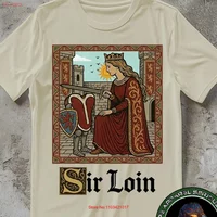 Funny Dad T Shirt Sir Loin Grilling vintage Washed Breathable Casual Stretched streetwear Soft designer clothes Versatile