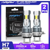 XSTORM H7 LED Headlight 80W 20000LM Fog Lights H4 H11 9005 9006 LED Headlights Canbus Car Fog Lighs Bulbs Plug Play 6000k 12V