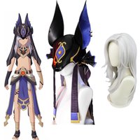 Genshin Impact Cyno Cosplay Hat Game Genshin Cyno Cap Wig Props Accessories Halloween Party Accessories