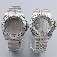 Boîtier de Montre en Acier Inoxydable 904L, 40mm, Lunette de macro 24 Heures, Verre Saphir, Solide, Bracelet pour NH34, NH35, NH36, NH38, ETA2824, PT5000