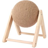 Cat scratching board, cat toy, wooden cat scratching ball, rabbit claw sharpening rope, durable cat scratching post, pet supplie