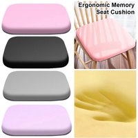 1Pcs New Ergonomic Memory Cotton Seat Cushion Rebound Non-slip Chair Pad Breathable Comfortable Hemorrhoid Pad Prolonged Sitting