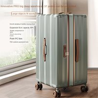2026 New Expandable Luggage 30-Inch Large-Capacity Travel Suitcase Deep Storage 3:7 Split PC Material 20 Inch Carry-On Suitcase