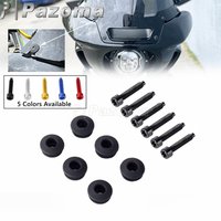 Motorcycle Windscreen Windshield Bolts Screw Nut Rubber Washer Fastener Kit For Harley Softail Low Rider FXLRST FXRST 2022-2025