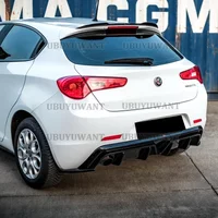 For Alfa Romeo Giulietta 2016 - 2020 ABS Plastic Glossy Black Car Tail Wing Decoration Rear Roof Spoiler