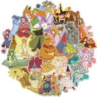 30PCS Fairy Tale Fun Graffiti Stickers DIY Handbooks Luggage Skateboarding Motorcycle Notebook Waterproof Stickers