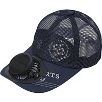 Solar Powered Charge Fan Baseball Cap Adults Summer Outdoor Sun Shading Breathable Duck Tongue Mesh Cap Men Women Mz130