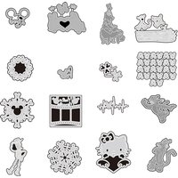 Disney Character Metal Cutting Mold is Applicable To Festival DIY Scrapbook Album 3D Greeting Card Decoration Mickey Letter 2023