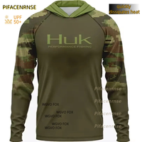 HUK Hooded Fishing Shirts UPF Sun Protection Lightweight Quick Dry