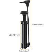 AliExpress NONE Bike Air Pump Manual Inflator With Gauge High Pressure 120 PSI Bicycle Floor Pump Schrader Valve Balloon Football Tire Inflator