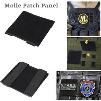 Molle Patch Panel 2Pcs Tactical Hook&Loop Adapter Panel Morale Patch Board for Molle Accessories Plate Vest Carrier Bag 4x4"