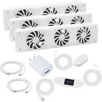 Household 3-fan Radiator Magnetic Smart Cooling Fan Fireplace Fan Mid-range For Smart Radiator Fan 100-240V 50/60Hz
