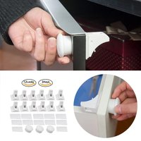 Magnetic Child Safety Lock Children Protection Safety Lock Kids Security Invisible Lock No Drilling No Screws Door Drawer Lock