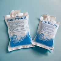 100 Insulated Ice Bags, Reusable Ice Bags, Waterproof Filled Gel - Suitable for Outdoor Camping Goods Refrigeration