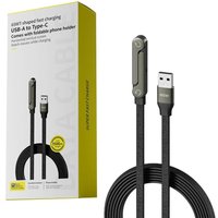 240W Fast Charging Cable 360° Rotation Adjustable Folding Holder With Braided Cable For Xiaomi For Samsung For Iphone 17 Chargin
