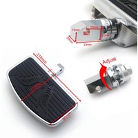 Motorcycle Foot Pegs Wide Platform Bracket Floorboards Pedal Set Accessories for Honda Shadow VT750 Rear Passenger