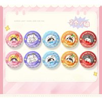 2Pcs/Set Game Love and DeepSpace Mini Character Brooch Sylus Rafayel Zayne Xavier Caleb Q-version Cute Pins Collect Cosplay Gift