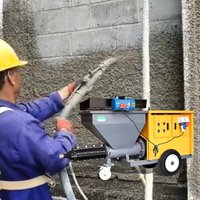Professional Stucco Sprayer Electric Mortar Plaster Spray Gun for Wall Cement Rendering Plastering Equipment
