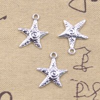 20pcs Charms Sea Star Oceans Starfish 23x20mm Tibetan Silver Color Pendants Antique Jewelry Making DIY Handmade Craft