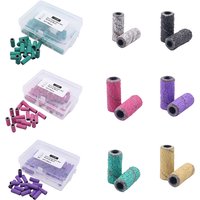 50pcs per box 3mm Mini Zebra Sanding Bands Stainless Steel Nail Drill Bits Mandrel Electric Manicure Accessories Tool