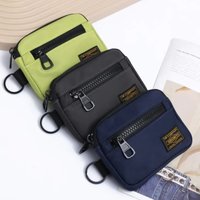 Trendy Oxford Cloth Coin Purse Unisex Workwear Style Card Holder, Portable Small Wallet for Men Women Multi-Functional Mini Bag