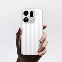 Case For OPPO Find X9 Pro Minimalist Ultra-thin Transparent Corrugated Anti-fingerprint PC Cover Shockproof Bumper Funda