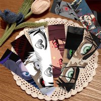 30PCS Japanese Anime Eyegaze Bookmark Cards Reading Laptop Luggage Waterproof Graduation Student Graffiti Stationery Page Bookma