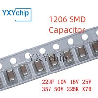 20PCS 1206 22UF 10V 16V 25V 35V 50V 226K X7R 10% 3216 SMD Chip Multilayer Ceramic Capacitor