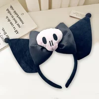 Anime Kuromi Melody Headband Cosplay Costume Cute Funny Skull Headwear Hairband Halloween Prop Hair Accessories For Girl Fans