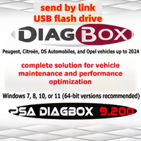 2025 Latest version Diagbox V9.20 V9.150 with crack diagnostic software work with PP2000 programming tool lexia3 Diagnose Resets