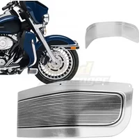 Chrome Aluminum Motorcycle Front Fender Trim Cover For Harley Touring Road King Electra Glide Ultra Glide FLHR FLHX 1980-2013