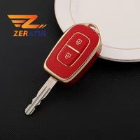 2 Buttons Car Remote Key Fob Cover Case for Renault Kwid Traffic Symbol for Dacia Sandero Logan Duster 2016 2017 2018