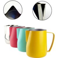 Coffee Milk Steam Foaming Kettle Stainless Steel Non-stick Milk Kettle Flower Cup Perfect Coffee Cappuccino Latte Art