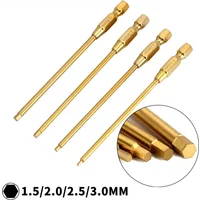 Hex Wrenches Screwdrivers Tools Electric Screwdriver 1.5/2.0/2.5/3.0mm Hard Alloy Steel Metal 6.35mm for RC Model Car