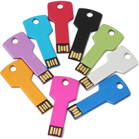 Colorful Key Usb Flash Drive USB 2.0 128GB Pendrive 4GB 8GB 16GB 32GB Creative gift Memory Stick for Business 64GB